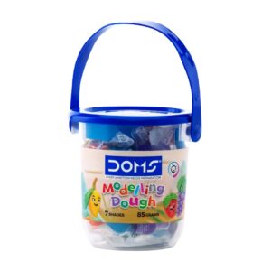 DOMS Modelling Clay - 7 Shades pack showing the vibrant colors.