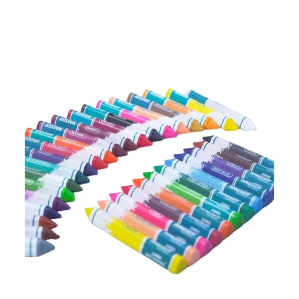 A close-up showing the smooth color transfer of a Hauser Artz crayon