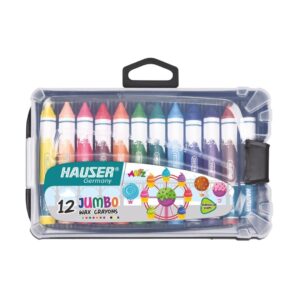 Hauser Artz Jumbo Wax Crayons - 12 Shades pack.