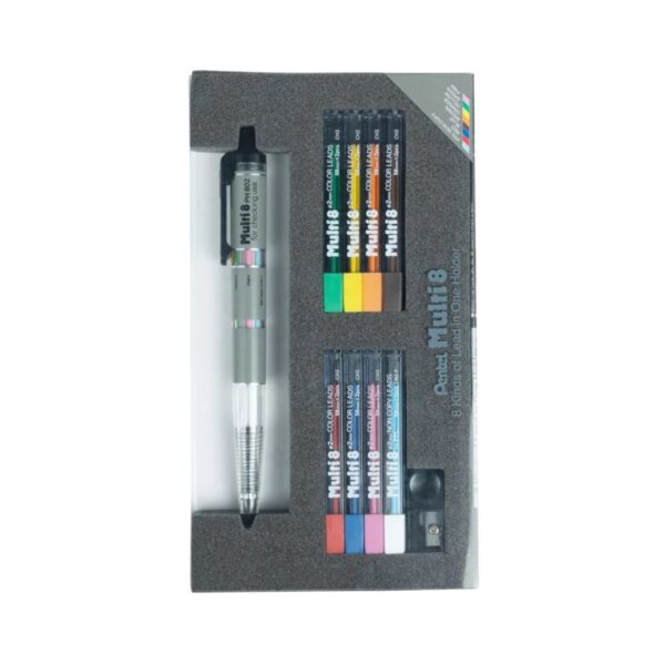 Pentel Multi 8 PH802ST with 8 colored leads.