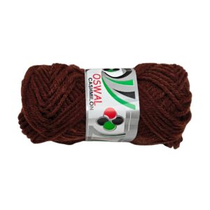 A 20g ball of Oswal Wool Yarn - Brown