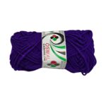 A 20g ball of Oswal Wool Yarn - Dark Purple