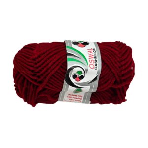 A 20g ball of Oswal Wool Yarn - Maroon