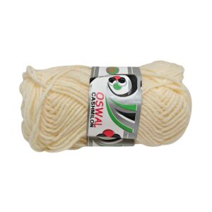A 20g ball of Oswal Wool Yarn - Off White