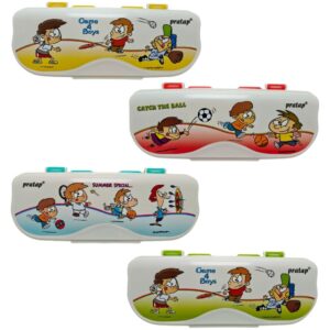 Pratap Hy Passion Junior Drawing Box in a bright, kid-friendly color.