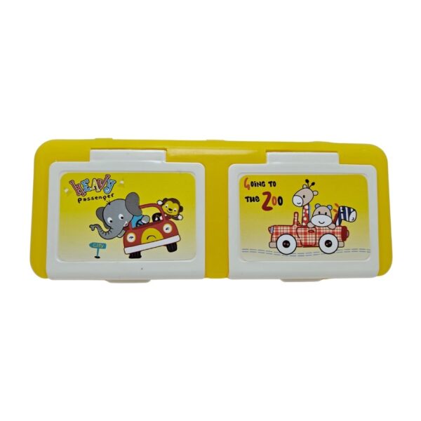 Various color variants of the Pratap Hy Pocket Junior Drawing Box fanned out.