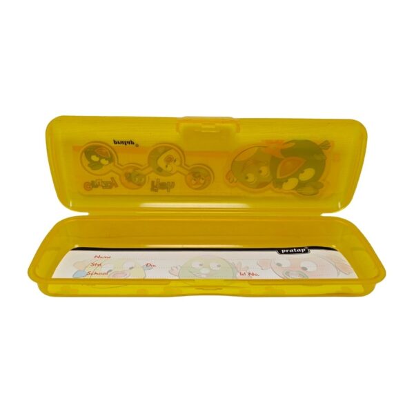 Open view showing the two internal layers of the drawing box.