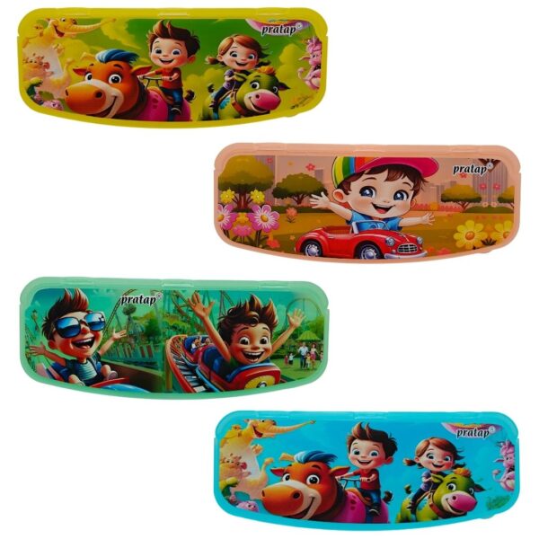 A collection of various color variants of the My Schoolmate Junior Drawing Box.