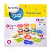 Rangeela Moulding Dough - 8 Shades pack with the 4 included moulding tools.